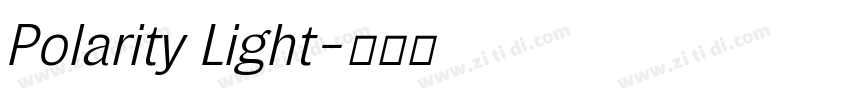 Polarity Light字体转换